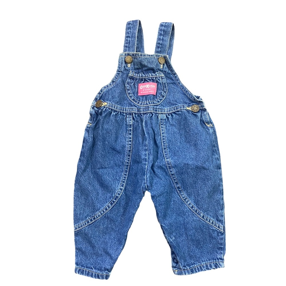 OSHKOSH B’GOSH Vintage Girls Bubble Jean Overalls